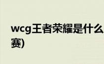 wcg王者荣耀是什么(wcg王者荣耀是什么比赛)