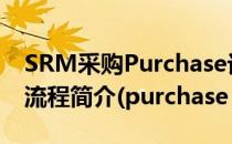SRM采购Purchase订单Order处理Process流程简介(purchase order item)