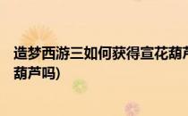 造梦西游三如何获得宣花葫芦(造梦西游3vip2还能送宣花红葫芦吗)