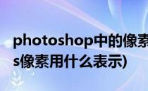 photoshop中的像素是什么意思 个人理解(ps像素用什么表示)