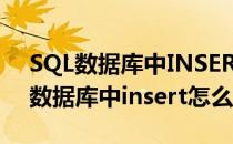 SQL数据库中INSERT插入数据的使用方法(数据库中insert怎么用)