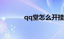 qq堂怎么开挂（qq堂 外挂）