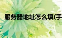 服务器地址怎么填(手机服务器地址怎么填)