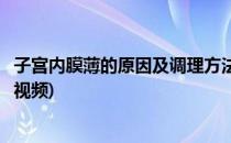 子宫内膜薄的原因及调理方法(子宫内膜薄的原因及调理方法视频)