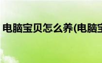 电脑宝贝怎么养(电脑宝贝怎么养才能更旺盛)