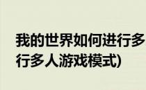 我的世界如何进行多人游戏(我的世界如何进行多人游戏模式)