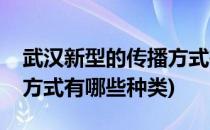 武汉新型的传播方式有哪些(武汉新型的传播方式有哪些种类)