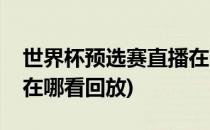 世界杯预选赛直播在哪看(世界杯预选赛直播在哪看回放)