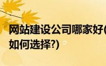 网站建设公司哪家好(网站建设公司哪家好?该如何选择?)