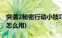 突袭2秘密行动小技巧(突袭2秘密行动小技巧怎么用)