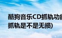 酷狗音乐CD抓轨功能怎么使用(酷狗音乐cd抓轨是不是无损)