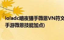 loladc暗夜猎手薇恩VN符文出装技能天赋加点图(英雄联盟手游薇恩技能加点)