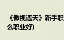 《傲视遮天》新手职业选择(傲剑遮天手游什么职业好)