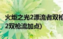 火炬之光2漂流者双枪加点心得分享(火炬之光2双枪流加点)