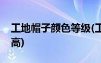 工地帽子颜色等级(工地帽子颜色等级哪个最高)