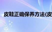 皮鞋正确保养方法(皮鞋正确保养方法视频)