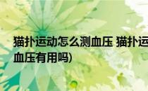 猫扑运动怎么测血压 猫扑运动怎么检测(猫扑运动摄像头测血压有用吗)
