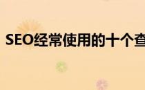 SEO经常使用的十个查询命令(seo搜索指令)