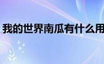 我的世界南瓜有什么用(我的世界南瓜头作用)