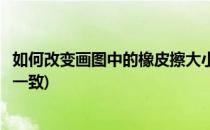 如何改变画图中的橡皮擦大小(如何改变画图中的橡皮擦大小一致)