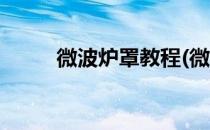 微波炉罩教程(微波炉罩子怎么做)