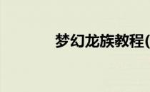 梦幻龙族教程(梦幻龙族攻略)