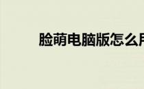 脸萌电脑版怎么用(脸萌怎么下载)