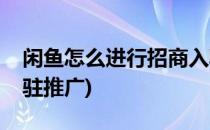 闲鱼怎么进行招商入驻(闲鱼怎么进行招商入驻推广)