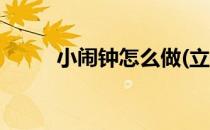小闹钟怎么做(立体小闹钟怎么做)