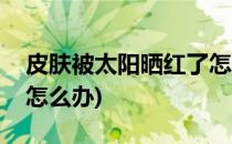 皮肤被太阳晒红了怎么办(皮肤晒太阳晒红了怎么办)