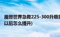 魔兽世界急救225-300升级需要什么材料(魔兽世界急救225以后怎么提升)
