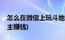 怎么在微信上玩斗地主(怎么在微信上玩斗地主赚钱)