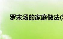 罗宋汤的家庭做法(罗宋汤的做法 正宗)