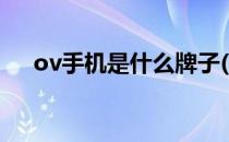 ov手机是什么牌子(ov是什么品牌手机)