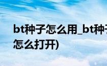 bt种子怎么用_bt种子怎么打开(bt种子应该怎么打开)