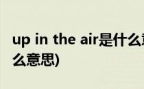up in the air是什么意思(up in the air 是什么意思)