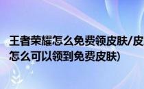 王者荣耀怎么免费领皮肤/皮肤免费送/免费的皮肤(王者荣耀怎么可以领到免费皮肤)