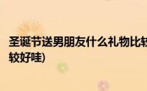 圣诞节送男朋友什么礼物比较好(圣诞节送男朋友什么礼物比较好哇)