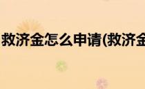 救济金怎么申请(救济金怎么申请 还要别人吗)