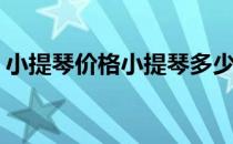 小提琴价格小提琴多少钱(小提琴的正常价格)