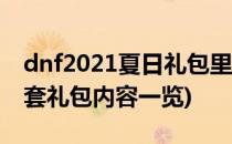 dnf2021夏日礼包里面有什么(dnf2021夏日套礼包内容一览)