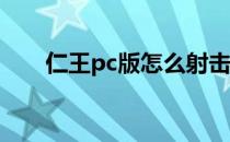 仁王pc版怎么射击(仁王PC怎么射箭)