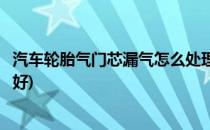 汽车轮胎气门芯漏气怎么处理(汽车轮胎气门芯漏气怎么处理好)