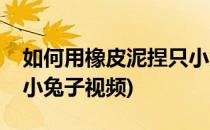 如何用橡皮泥捏只小兔子(如何用橡皮泥捏只小兔子视频)