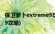 保卫萝卜extreme9攻略(保卫萝卜1extreme9攻略)
