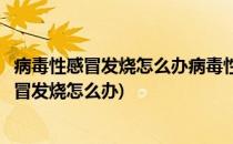 病毒性感冒发烧怎么办病毒性发烧小妙招是什么(病毒性的感冒发烧怎么办)
