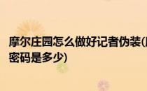 摩尔庄园怎么做好记者伪装(摩尔庄园怎么做好记者伪装任务密码是多少)