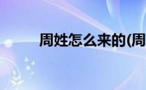 周姓怎么来的(周姓怎么来的来源)