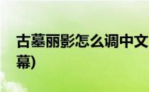 古墓丽影怎么调中文(古墓丽影怎么调中文字幕)