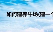 如何建养牛场(建一个养牛场都需要什么)